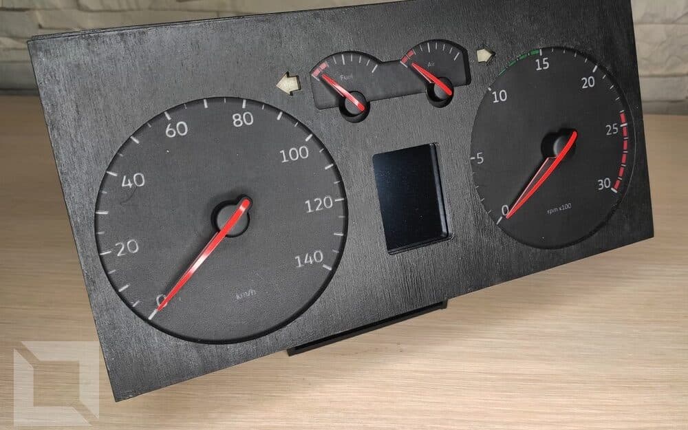 Arduino Dashboard — kompletny zestaw zegarów