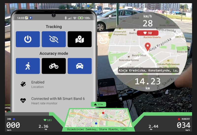 IRL Tracker — aplikacja i mapa transmisji
